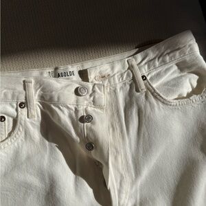 Agolde Riley High-Rise Crop Denim